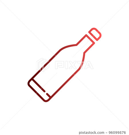 Bottle icon vector illustration logo template for many purpose. Isolated on white background. 96099876