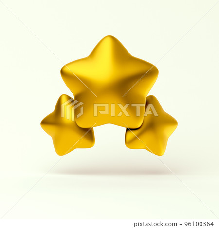 Rang stars simple gold icons 3d illustration on light pastel background for rang, rating, achievements. Minimal concept. 3d rendering isolated. Rang stars simple gold icons 3d illustration on light pastel background for rang, rating, achievements. Minimal concept. 3d rendering isolated. 96100364