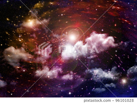 galaxy in a free space. 3D rendering galaxy in a free space. 3D rendering 96101028