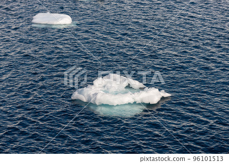 Big piece of ice in sea water Big piece of ice in sea water 96101513