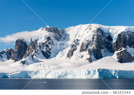 Antarctic landscape with iceberg at sea Antarctic landscape with iceberg at sea 96101543