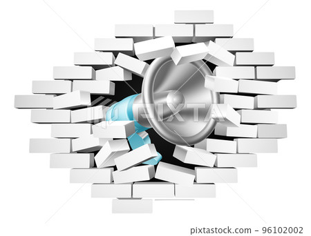News Mega Phone Bull Horn Wall Megaphone Concept News Mega Phone Bull Horn Wall Megaphone Concept 96102002