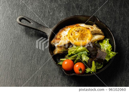 White fish meuniere white fish grilled with butter White fish meuniere white fish grilled with butter 96102060