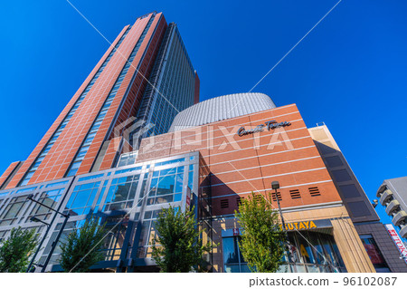 Tokyo cityscape in Japan overlooking the carrot tower in front of Sangenjaya station 96102087