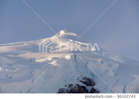 Antarctic landscape with glacier and mountains Antarctic landscape with glacier and mountains 96102243