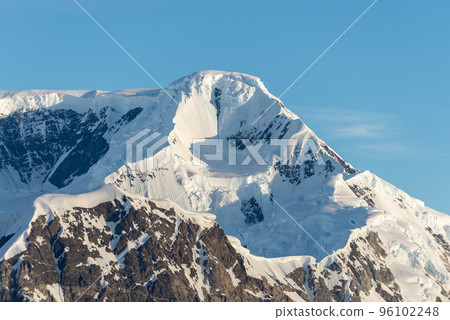 Antarctic landscape with glacier and mountains Antarctic landscape with glacier and mountains 96102248
