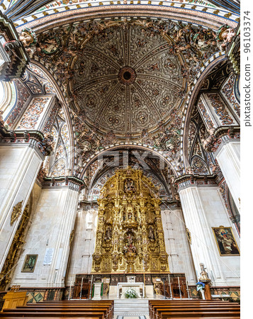 Interior of the Burgos Cathedral in Castilla y Leon, Spain. Unesco World Heritage Site. 96103374