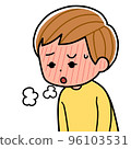 A child who seems to have a fever 96103531