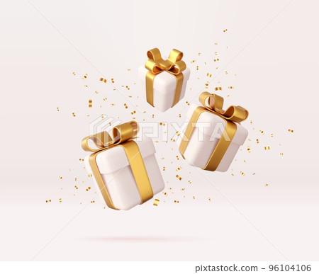 3d white gift boxes 96104106