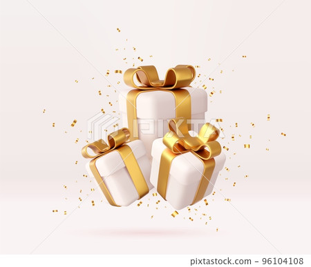 3d white gift boxes 96104108