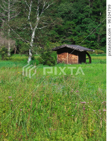 Watermill at Kaida Kogen Aquatic Botanical Garden in late summer 96104799