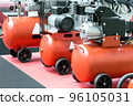 Air compressor for the operation of pneumatic tools. Air pressure compression equipment. Industrial tool 96105031