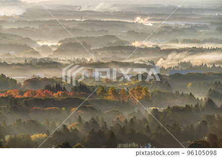 Early morning sea of clouds in Mitsuishi Forest Park, Kasumigaura City, Ibaraki Prefecture Early morning sea of clouds in Mitsuishi Forest Park, Kasumigaura City, Ibaraki Prefecture 96105098