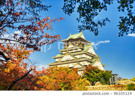 大阪城在黃金時段閃耀 96105124