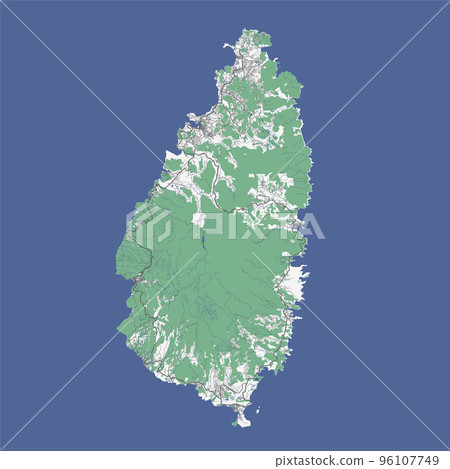 Saint Lucia map 96107749