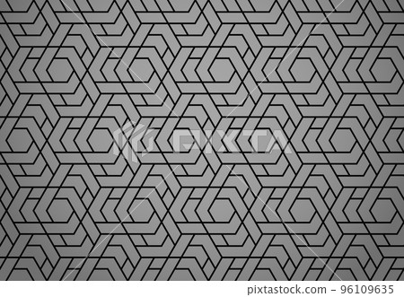 The geometric pattern with lines. Seamless vector background. Black and gray texture. Graphic modern pattern. Simple lattice graphic design The geometric pattern with lines. Seamless vector background. Black and gray texture. Graphic modern pattern. Simple lattice graphic design 96109635