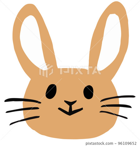 Brown rabbit face 96109652