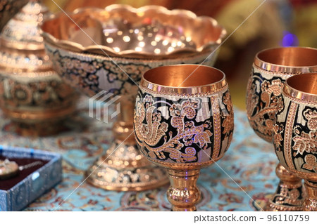 伊朗傳統手工藝銅餐具裝飾銅餐具 96110759