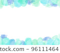 watercolor light blue frame 96111464