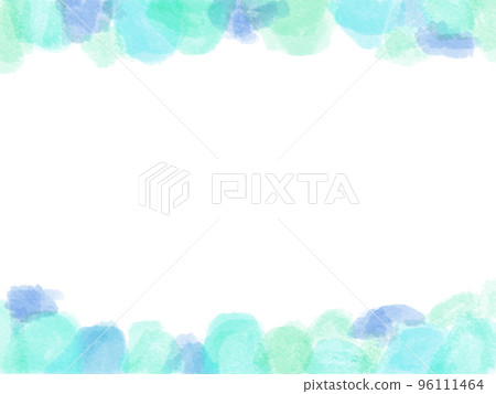 watercolor light blue frame 96111464