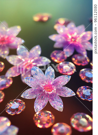 水晶 花 首飾 美麗 飾品 寶石 96112080