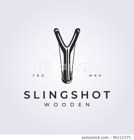 retro style slingshot vector logo illustration design 96112375