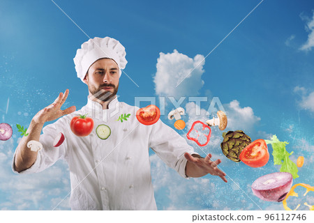 Magic chef ready to cook a new dish 96112746