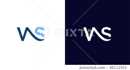 Cool and modern WS logo design - Stock Illustration [96112952] - PIXTA