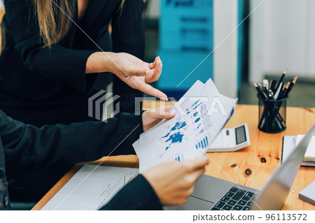 Asian businesswoman consulting, start up a marketing plan to meet the needs of customers in office room Asian businesswoman consulting, start up a marketing plan to meet the needs of customers in office room 96113572