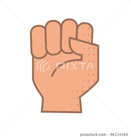 Isolated colored hand gesture icon Flat design Vector Isolated colored hand gesture icon Flat design Vector 96114169