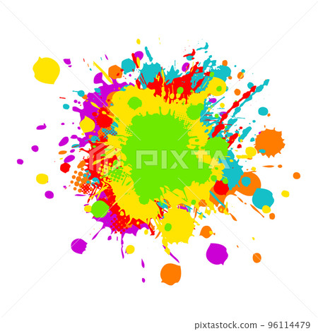 Colored Vector Object Colored blot object. Vector illustration - Stock Illustration [96114479 ...