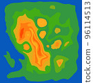 Abstract heating map. Vector illustration. Abstract background 96114513