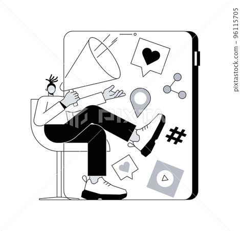 Cross-posting abstract concept vector illustration. Digital marketing, online platform, post planner, social media cross posting, link sharing, smm, repost, post promotion abstract metaphor. Cross-posting abstract concept vector illustration. Digital marketing, online platform, post planner, social media cross posting, link sharing, smm, repost, post promotion abstract metaphor. 96115705
