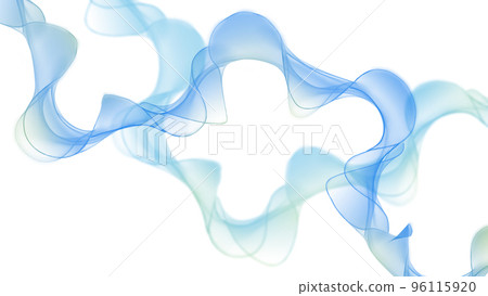 Blue line ribbon background - Stock Illustration [96115920] - PIXTA