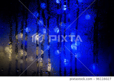 Background of misted glass. Christmas lights Background of misted glass. Christmas lights 96116027