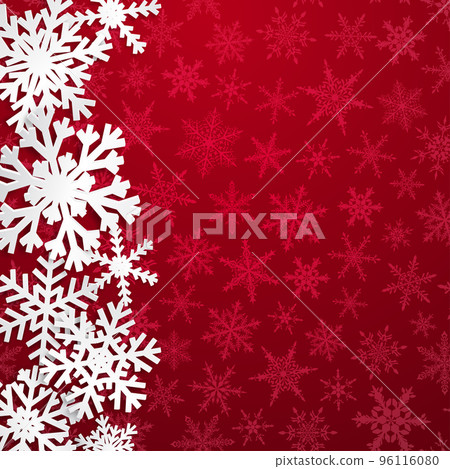 Christmas background of snowflakes 96116080