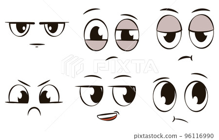 Set of different face expression avatars Vector Set of different face expression avatars Vector 96116990