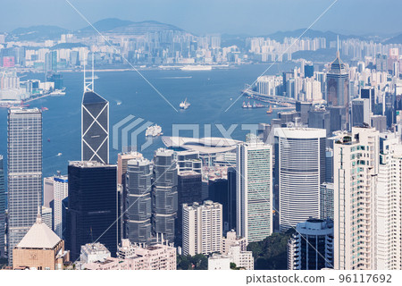 View of the downtown of Hong Kong. View of the downtown of Hong Kong. 96117692