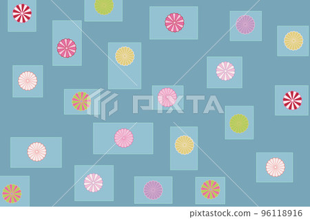 彩色插圖藍色的人 96118916