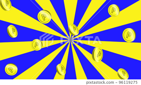 A background image where points are accumulated A version where coins fall from above Radial background A background image where points are accumulated A version where coins fall from above Radial background 96119275