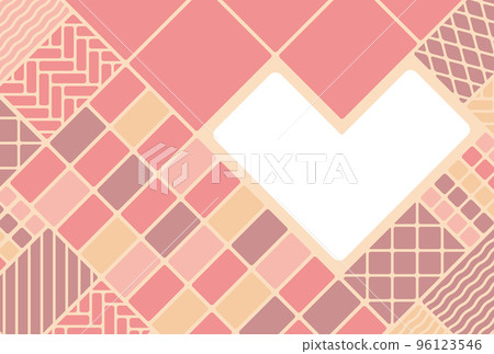 Heart mark photo frame Valentine wedding postcard 96123546