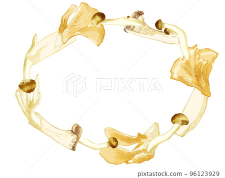 手繪水彩三種蘑菇插圖矩形框橢圓形 手繪水彩三種蘑菇插圖矩形框橢圓形 96123929