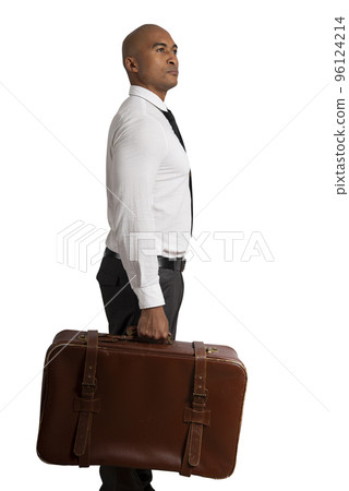 Businessman must choose between different destinations. concept of difficult career 96124214
