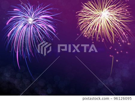 煙花插畫背景素材 煙花插畫背景素材 96126095
