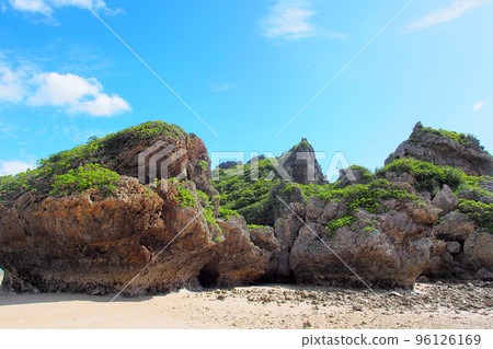 沖繩偏遠島嶼濱比賀島的風景 96126169