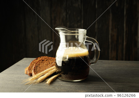 Concept of refreshing drink for summer - kvass Concept of refreshing drink for summer - kvass 96126266