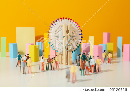 Concept of amusement park, summer time adventures 96126726
