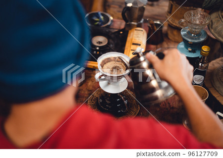 Coffee, coffee making and drip coffee in house 96127709