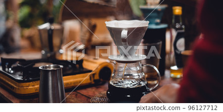 Coffee, coffee making and drip coffee in house 96127712