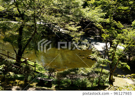 Beautiful natural scenery of Takachiho Gorge, a tourist attraction in Miyazaki Beautiful natural scenery of Takachiho Gorge, a tourist attraction in Miyazaki 96127985